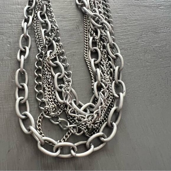 Sabika Multi Chain Chainlink Necklace - Picture 7 of 10